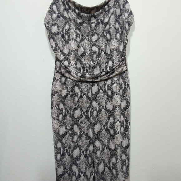 GILLI Womens Snake Print Spaghetti Strap Jumpsuit Size S - Picture 2 of 6